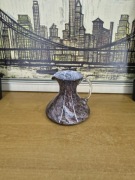 Szklany dzbanek / wazon artystyczny – ręcznie formowane szkło – unikat