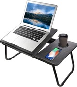 Stolik regulowany podstawka do laptopa z uchwytem na kubek