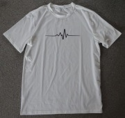 Nowa koszulka t-shirt męski EKG rozmiar M