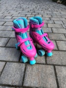 Wrotki dziewczęce SFR Hurricane (różowo-niebieskie)