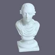 Biskwitowe popiersie Fryderyk II Wielki KPM Berlin 1870 Biskwit Miniatura 