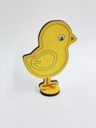 10 sztuk Drewniany wielkanocny kurczak Pisklak sklejka figurka do zdobienia