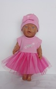 Sukienka z tiulem dla lalki 42-45 cm Baby Born 