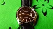 MĘSKI ZEGAREK CITIZEN BM7108-14E ECO-DRIVE CZARNY NA PASKU DATOWNIK