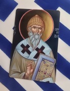 Magnes na lodówkę Klasztor Św.Barbary(29)Meteory Św.Spirydon Biskup Cypru.