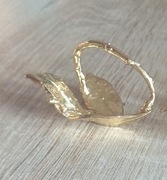 Śliczna złota obrączka na serwetki (11)