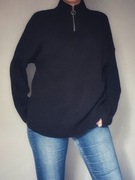 Sweter prążkowany z zamkiem – bpc bonprix collection