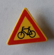 Lego 892pb006 znak drogowy rower 6427