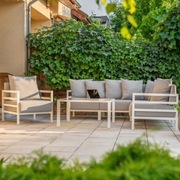 Nowoczesne meble ogrodowe – stal i aluminium | Zestaw na zamówienie