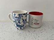 Dwa używane kubki różne