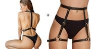 Zestaw uprząż bondage seksowy gothic harness