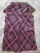 Różowo-szara tunika bez rękawów