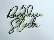 50 rocznica ślubu topper