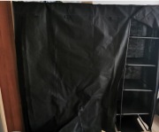 Szafa Omna Szafy Tekstylne 170 x 170 x 45 cm czarny