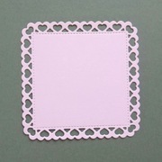 Scrapki Papierowe - Serwetka Serca średnia 2 szt. biała.