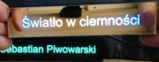 Tabliczka, identyfikator LED na biurko  "Twoje imię w świetle"  NA PREZENT!