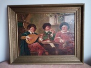 Obraz olejny. Ferdynand Hubner. XIX w.