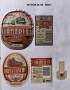 2 etykiety z browaru Hurt Łódź 