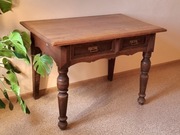 stół stary, dębowy, eklektyzm/secesja, piękny 