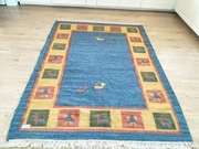 Nepalski ręcznie tkane wełniany dywan 140x210cm 