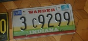 Indiana tablica rejestracyjna usa oryginal