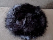 Ciepły zimowy toczek futrzany uszatka