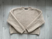 Mango sweter beżowy sweter jesienny M