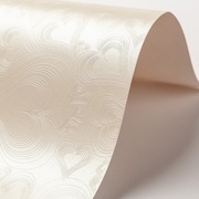 Papier ozdobny A4 GALERIA PAPIERU Love kremowy 220g 2szt