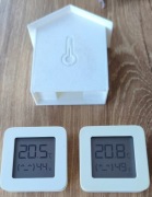 Xiaomi Mi Temperature & Humidity Monitor 2 - 2 szt. + osłona na 1 czujnik