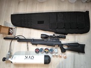 Wiatrówka PCP Optima by Hatsan AT44-10 long 4,5 mm cały zestaw