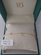 Nowa Pozłacana Bransoletka S925 krzyżyki Prezent dla niej 