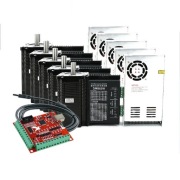 Zestaw CNC 4osie NEMA 34 12Nm sterownik silnik