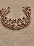 Bransoletka srebrna, mankietowa