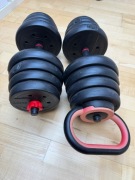 ZESTAW HANTLI / 4 ROZMIARY / 29KG W SUMIE 