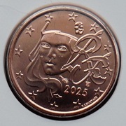 FRANCJA 2025 1 CENT UNC !!!!!!!!!!