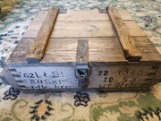 Skrzynia wojskowa drewniana na PRL