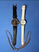 Zestaw dwóch zegarków kwarcowych dla par plus Gratis