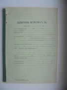 DZIENNIK BUDOWY z PRLu