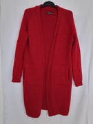 Kardigan oversize z domieszką alpaki i wełny roz.uniwersalny