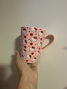 Duzy wysoki kubek rozowy Hello Kitty
