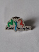 Herb logo powiat Leszczyński przypinka pin metaliczna odznaka wpinka