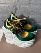 Miu Miu Runaway 2015 baleriny na koturnie buty