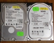 Zestaw2 dysków IDE 40GB WD400 – sprawne, testy