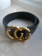 Pasek CC damski czarny elegancki glamour