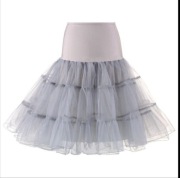 Halka szara nowa M/L tiul/organza