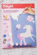 zestaw do malowania po numerach Kayet Kids z motywem jednorożca