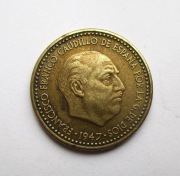 1 Peseta 1947 r.   Hiszpania