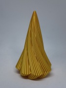 Złota Świąteczna Choinka 15cm wysokości - nowoczesna dekoracja BN020