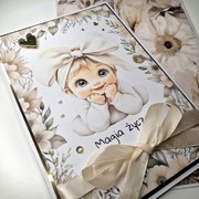 Ręcznie robiona kartka urodzinowa/Chrzest 