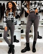 Szare legginsy jeansowe gray M.Sara hit 2025 r. M
